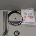 RedChili Adjustable Sign Holder Stand for 8.5x11 Inch Poster, Floor Standing Sign Holder With Snap-Open Aluminum Frame 360 Rotating Display Outdoor Indoor Signage Stand for Advertising (Silver, Sharp Corner)