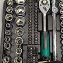 216 PCS Tool Set, Socket Wrench Set Mechanics Tools 1/4" 3/8" 1/2" Drive Socket Kit, 72-Tooth Quick Release Ratchet, Tool Kit with Case for Home Automotive Repair