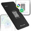 Rolling Square AirCard Dual - Bluetooth Wallet Tracker - Compatibile with Both Apple iOS Find My and Google Android Find Hub  Wireless Charging, Anti-Loss Card  Smart Locator, Black
