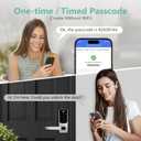 Smart Door Handle Lock, Upgraded Keypad Door-Locks with Handle, Keyless Entry Door-Lock with APP Control, Smart Locks for Front Door, Electronic Door Locks, Easy Setup and Installation