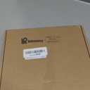 Retrowavy 12 Pcs Christmas Kitchen Cabinet Wreaths with Ribbon 3.94 Inch Mini Christmas Wreath Small Kitchen Xmas Decor for Window Door (Linen Color,Snowy Style)