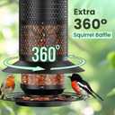 Large Metal Bird Feeders for Outdoors Hanging, Large Capacity Hanging Birdfeeder for Outside