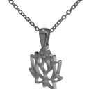 Lotus Flower Stainless Steel Necklace