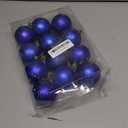 Jenaai 12 Pcs Blue Christmas Ball Ornaments Video Ornaments Ball, 2.4 Inch Blue and Gold Rings Video Game Plastic Cartoon Balls for Xmas Trees Birthday Party Decor