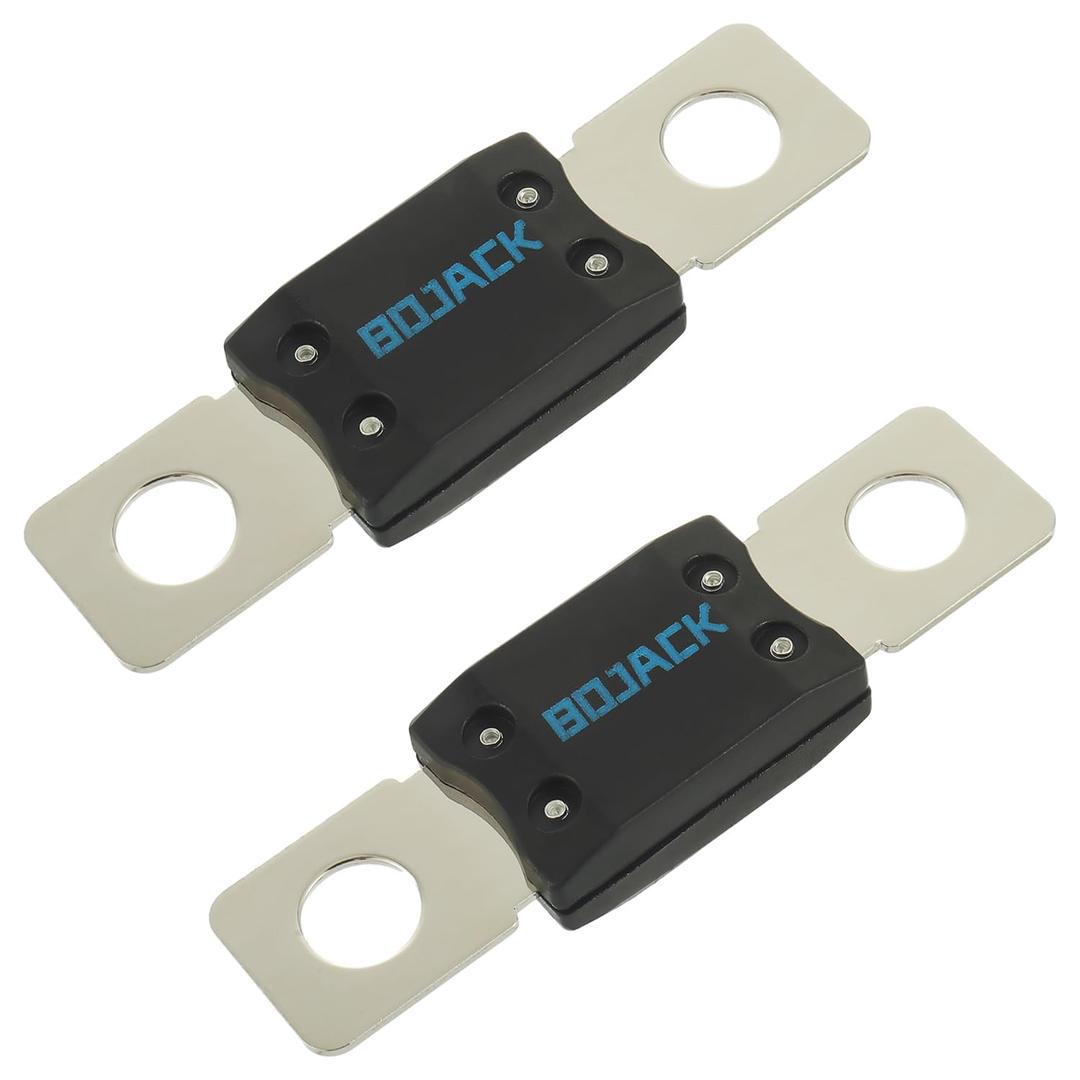 BOJACK MEGA/AMG High Current Fuse Bolt-on Fuse 50A Amp for Cars, Trucks, Construction Vehicles, Buses, Caravans (Pack of 2 ANM Fuses 50A)