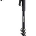Manfrotto Video Monopod XPRO+, Camera and Video Support Rod with Video Head, 4-Section in Aluminum with Fluid Base, Photography Accessories for Content Creation, Video, Vlogging