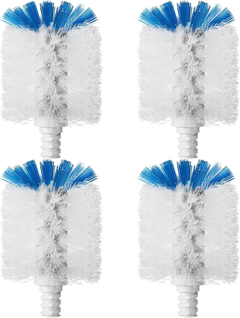 Bottle Brush Refills for OXO Stainless Steel Bottle Brush Only, 4 Pack Bottle Brush Replacement Head for Clean Water Bottle, Baby Bottle, Glassware's, Mugs