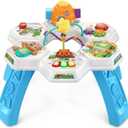 VTech Buzz and Learn Activity Table with Seven Interactive Play Zones, Blue