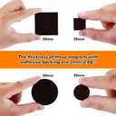 Aertiavty Magnetic Squares with Adhesive Backing, 360 Pcs 0.8" Fridge Magnets, Magnetic Strips with Adhesive Backing, 80 Mil Magnet Sheets for Whiteboard, Refrigerator, Crafts, Easy Peel and Stick