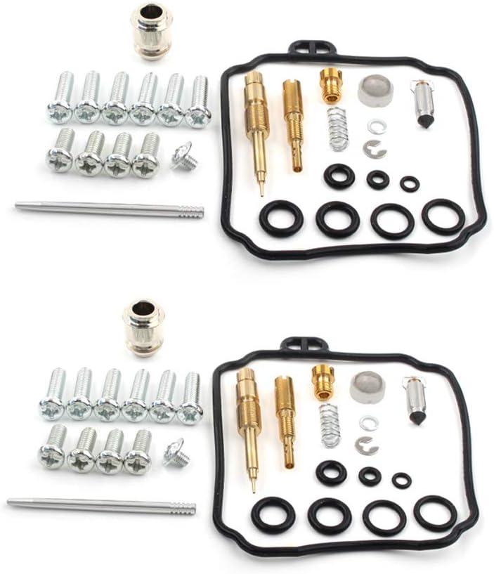 Newsmarts 2 Set Carburetor Rebuild Kit Fit for Yamaha XVS65 V-STAR 650 Custom 19982005 / XVS65A V-Star 650 Classic 19982005 / XVS65AT V-Star 650 Silverad 20022005