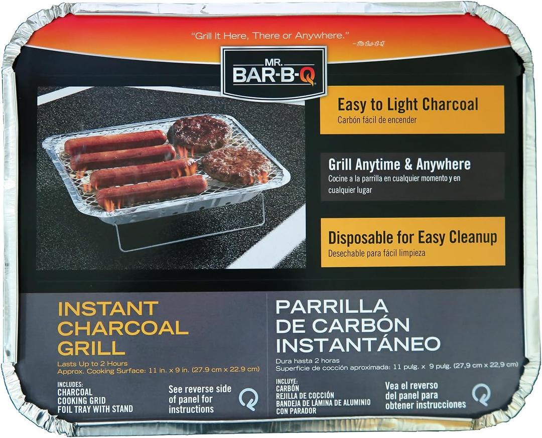 2 x MR. BAR-B-Q 272111 Instant Charcoal Grill