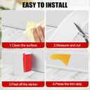 Wall Baseboard Molding Trim 4 Inch x 26 Feet Peel and Stick Trim Molding Flexible Self-Adhesive Vinyl Cove Base Trim Strip for Wall, Floor, Corner and Home Decor, White