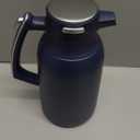 IDEUS Thermal Coffee Carafe 68oz (2,000ml), Stainless Steel Double Wall Insulated Vacuum Flask, Water Jug Coffee Server and Beverage Dispenser, Heat and Cold Retention (Navy Blue, 68oz (2,000ml))