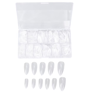 Fake Nail Tip,500pcs Transparent Nail Tip Fake Nail False Nail Precision Engineered