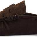 Penny Loafers for Women Comfortable Slip on Suede Loafers Mules Womens Closed Toe Loafer Slides Shoes (6)