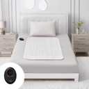 Bwarm Electric Heated Mattress Pad Mini Twin Size, 31" x 55", Bed Warmer, 9 Heat Settings, 112 Hours Auto Off, Deep Pocket, Fast Heating, Machine Washable, Soft and Cozy