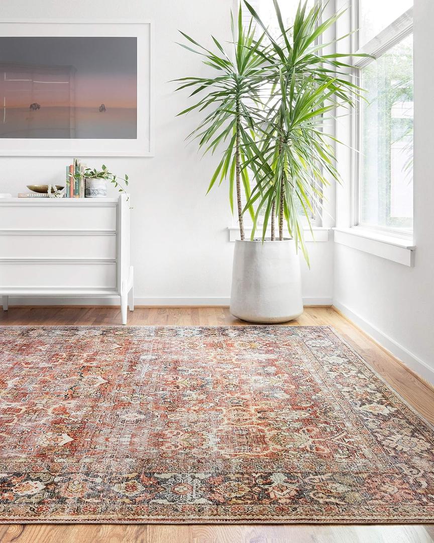 Loloi Layla Spice/ Marine 9'-0" x 12'-0" Area Rug