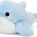 Adorable Dolphin Stuffed Animal Soft Blue Dolphin Plush Toy Cute Birthday Gift for Boys Girls Kids Toddlers