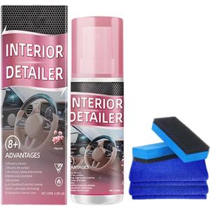2026 Advanced Car Interior Cleaner Spray - All-Purpose Polishing Detailer for Dashboards, Seats, Leather, and Plastic Surfaces