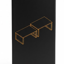 Dual Monitor Stand - Riser 2 Shelf Computer with Adjustable Length and Angle, Stands for Monitors, Desktop Organizer PC, Computer, Laptop