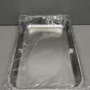 Hotel Pan, Full Size Steam Table Pan 2.5" Deep Stainless Steel With Lid 20.8" L x 13" W Anti-Jam Buffet Commercial (4 Pack)