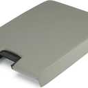 Grey Center Console Cover Armrest Lids with Base for 07-14 Chevy Avalanche Suburban Tahoe, 07-13 Silverado/GMC Sierra 1500 2500HD 3500HD, Yukon XL, Replace 20864153, 924835, 924-835 (2007-2014 Front Split-Bench Seat, Gray)