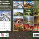 Nature Pathways Inspirational Calendar 2026 Quotes Monthly Wall Calender 12 Month | American Made In The USA