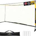PodiuMax Soccer Goal, 12X6FT Soccer Goals for Backyard Training, Upgraded Collapsible Metal Base, Portable Soccer Goal for Indoor Outdoor, Easy Set Up Soccer Net with 1 Carry Bag & 4 Ground Stakes