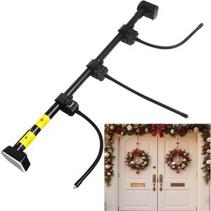 Garland Hanger for Front Door,Garland Hanger Adjustable Fits 32"-39" Doors,Heavy-Duty Christmas Halloween Decoration Holder for Wreaths (32"-39")