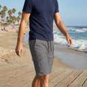 JMIERR Mens Casual Twill Cargo Shorts Cotton Drawstring Classic Cargo Chino Stretch Short with 6 Pockets for Men, US38 (XL), A Gray