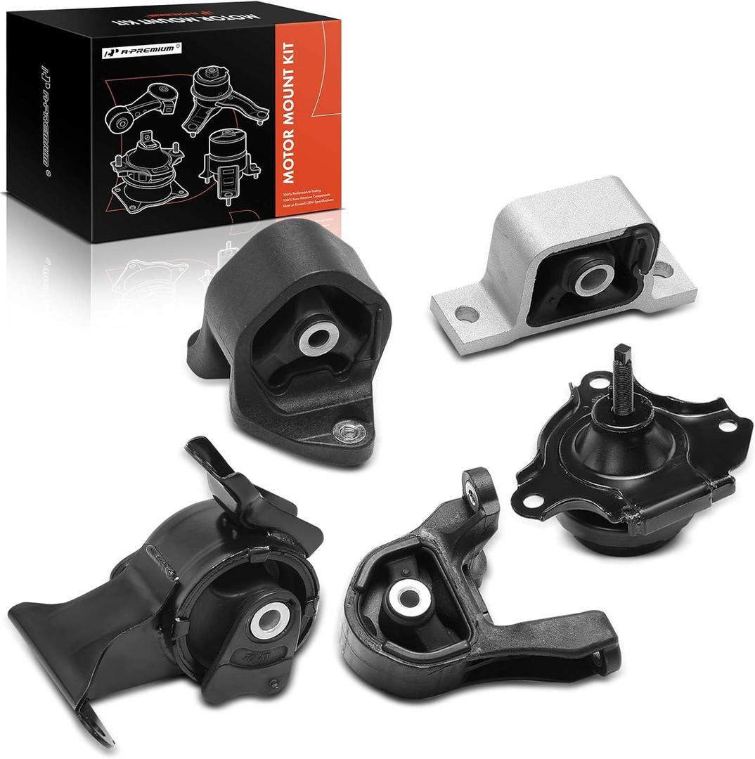 A-Premium 5PCS Engine Motor Mount and Transmission Mount Set Compatible with Honda Element 2003-2006 2.4L, 4WD, Automatic Transmission