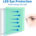 A4 Rechargeable Light Pad with Carry Bag, KOBAIBAN Wireless Magnetic Tracing Light Box, 5-Level Brightness LED Light Board, Cordless Battery Powered Light Drawing Table for DIY Diamond Painting(White)