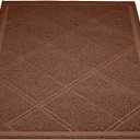 Amazon Basics Less-Mess Cat Litter Box Mat, 24" x 35", Unscented, Brown (1 Count (Pack of 1))