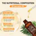 6 x Batana Oil for Hair Growth Dr Sebi Organic, 100% Raw Pure & Natural Botana Oil from Honduras, Deeply Nourishing Scalp for Hair Thicker and Stronger