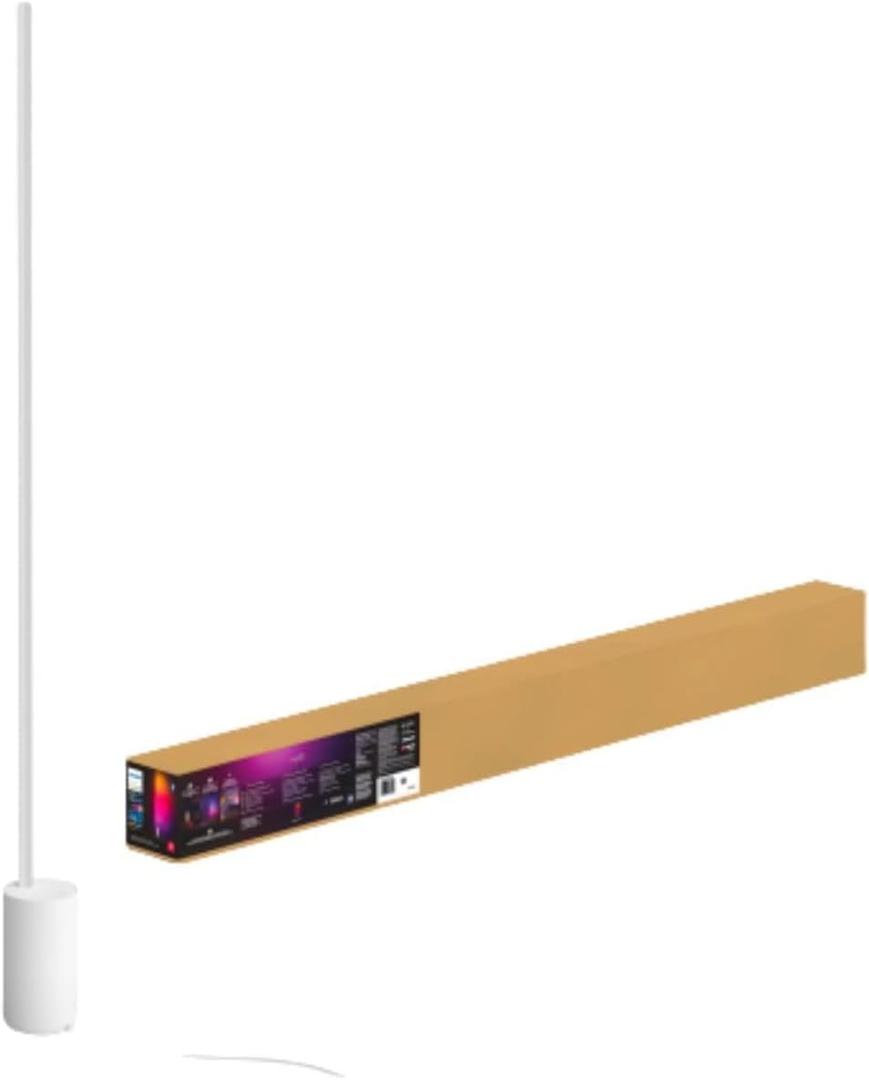 Philips Hue Signe Smart Floor Lamp, White - White and Color Ambiance LED Color-Changing Light - 1 Pack - Indoor - Control with Hue App - Works with Alexa, Google Assistant, and Apple Homekit (Mini 40"D x 30"W x 30"H (pack of 1))