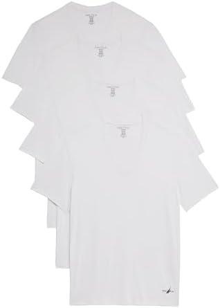 Nautica Men's 4-Pack Cotton Limited Edition V-Neck T-Shirts Size Large