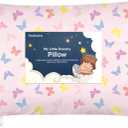 Toddler Pillow with Pillowcase - 13x18 My Little Dreamy Kids Travel Bed Pillows for Sleeping, Organic Cotton Small Pillowcase, Soft & Breathable, Machine Washable, Toddlers 2-5 years old (Flutter)