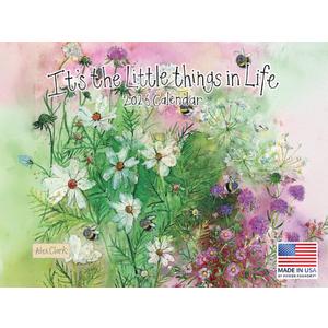 Alex Clark It's The Little Things In Life Calendar 2026 Nature Animal Monthly Wall Calender 12 Month | American Made In The USA