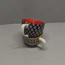 DOWAN Mosaian Soup Mugs, 24oz Large Coffee Mugs Set of 2, Soup Mugs With Handles, Ceramic Mugs for Soup/Coffee/Cereal/Latte, Thanksgiving and Christmas Gifts for Family and Friends (Vibrant Color)