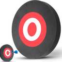 Sumind Round EVA Foam Arrow Target Portable Archery Arrow Moving Hunting Practice Target Lightweight Crossbow Shooting Practice Accessories for Backyard Indoor Outdoor (Black)