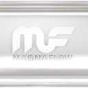 MagnaFlow Performance Exhaust Muffler 12469: 3"/3" Inlet/Outlet, 5x8x18" Oval, Stainless Steel, Satin Finish