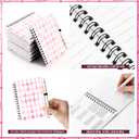 Sinload 24 Pcs Pink Bow Ballpoint Pens with 3 Notebooks, Black Ink Set | Coquette Preppy Aesthetic Supplies for Girls, Cute Writing Gift for School Office Birthday, Spiral Notebooks with Holder