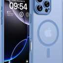 TOCOL for Phone 16 Pro Case, Compatible with Magsafe Charger, Full Camera Protection, Drop Protection, Translucent Matte Phone Case for iPhone 16 Pro 6.3 inch (Light Blue)