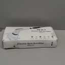 Electric Spin Scrubber, Dreazu IPX7 Shower Scrubber with 7 Replaceable Brush Heads & Retractable Handle, 2-Speed Adjustable Shower Cleaner for Bathroom,Toilet, Bathtub, Kitchen, Tile Floors (White&black)