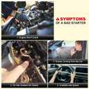 New Starter Motor 17825 Replacement for Toyota Camry 02-17 Sienna 04-16 Highlander 04-19 RAV4 06-18 Solara 02-08 Avalon 05-18 Lexus RX330 RX350 ES330 ES350 NX200t Scion XB TC Pontiac Vibe