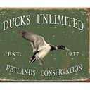 Desperate Enterprises Duck Wanted Tin Sign - Nostalgic Vintage Metal Signs - Made in the USA