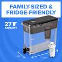 Brita UltraMax Large Water Dispenser with 1 BritaPlus Filter, 27 Cup Capacity, Black