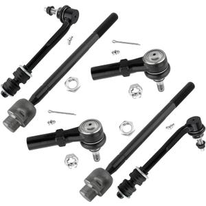 6pcs Front Sway Bar End Links K750026 Front Outer Tie Rod Ends ES800321 Front Inner Tie Rod Ends EV800398 Fits 15mm Thread Tie Rods,for 2007-2009 Chrysler Aspen, for 2004-2009 Dodge Durango