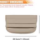 Car Seat Gap Filler Organizer, Leather Waterproof Auto Front Seat Storage Box, Portable Car Seat Side Pocket Organizer, Vehicle Interior Storage Accessory for Phone Glasse Key Card (Grey)