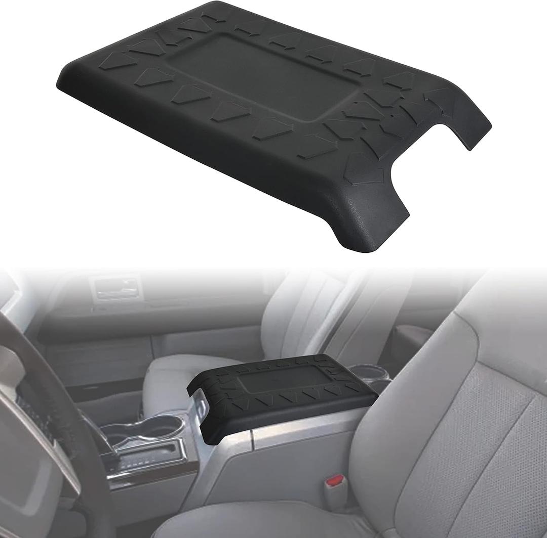 Center Console Armrest Cover for 2009-2014 Ford F-150, Arm Rest Covering Middle Console Armrest Box Protective Cover for Ford F150 2009-2014 Accessories -Through Console Version